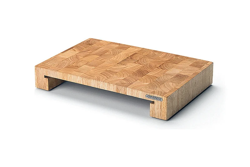 Planche à découper Continenta en bois 48x32,5x6cm + bac inox