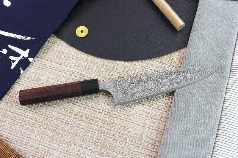 Couteau de chef japonais artisanal Masakage Kumo 18cm damas 63 couches