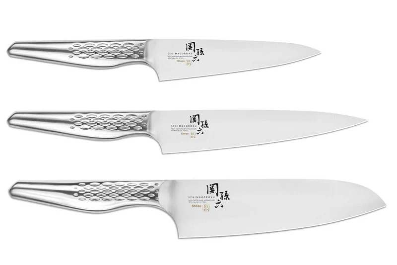Set 3 couteaux Kai Seki Shoso Office + Universel + Santoku