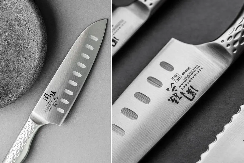 Set 3 couteaux Kai Seki Shoso Office + Universel + Santoku
