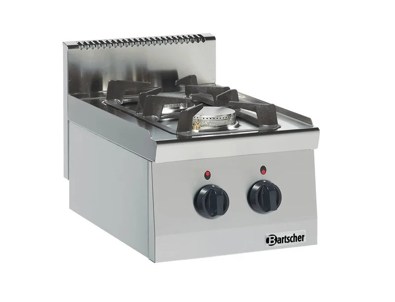 Fourneau à gaz gamme 600 – 2 feux (table) – Bartscher
