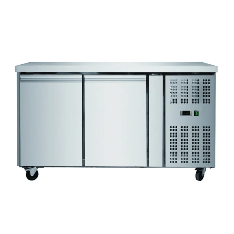 Meuble réfrigérée 2 portes Positif, 1360 x 600 x 860 mm - Skyrainbow THSNACK2100TN