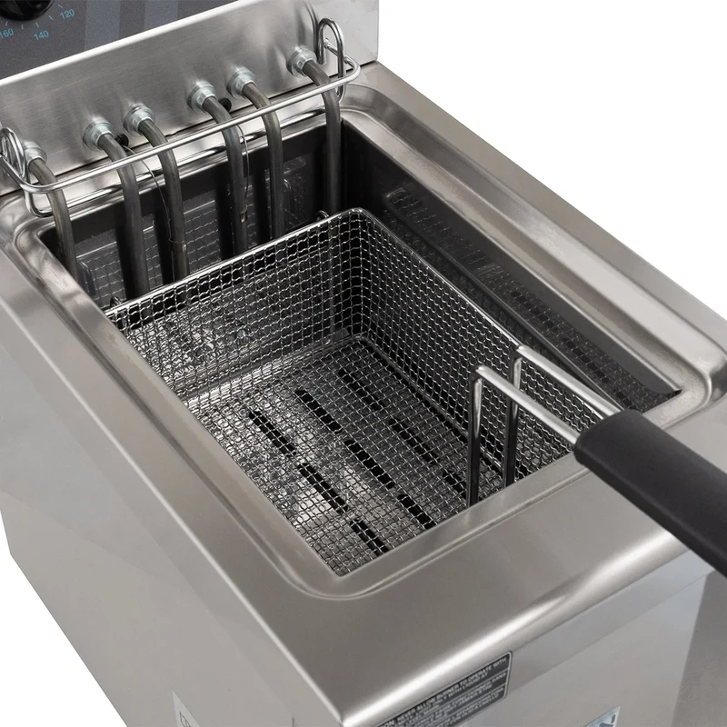 Friteuse électrique professionnelle Profi 8 Litres avec robinet de vidange, 400 V