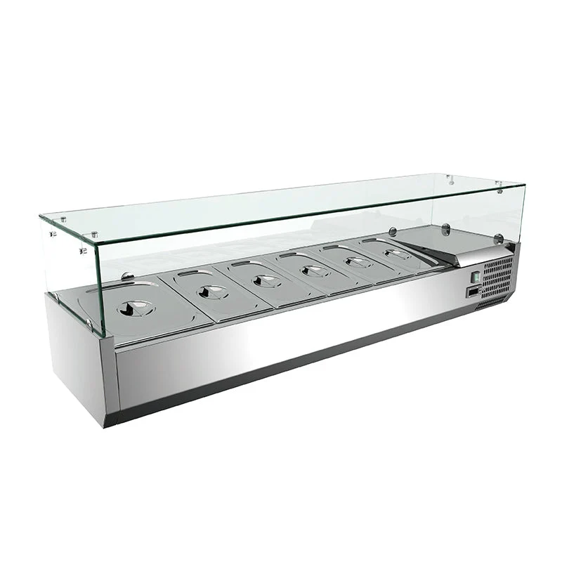 Vitrine réfrigérée GN 1/4, 1200 x 335 x 435 mm - Skyrainbow THV1200/330