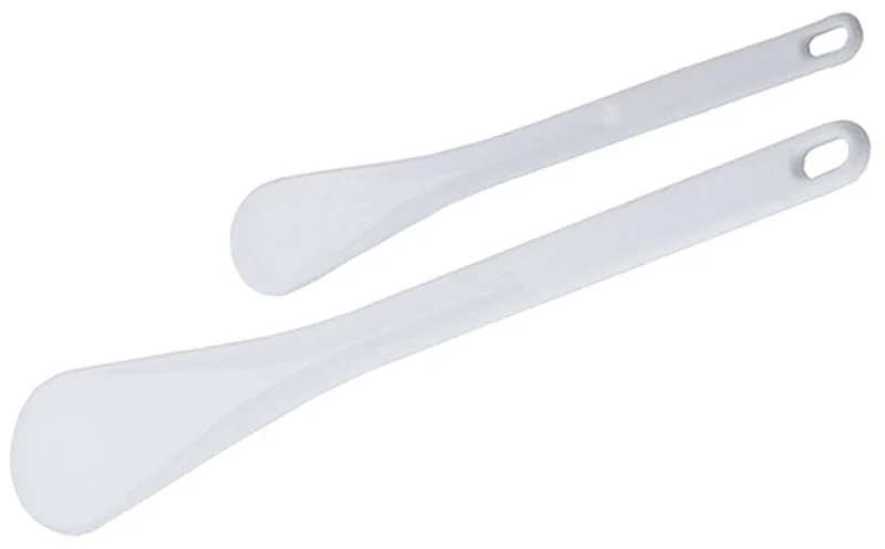 Spatule mélangeuse en Exoglas blanc, longueur 50 cm, largeur 8,5 cm