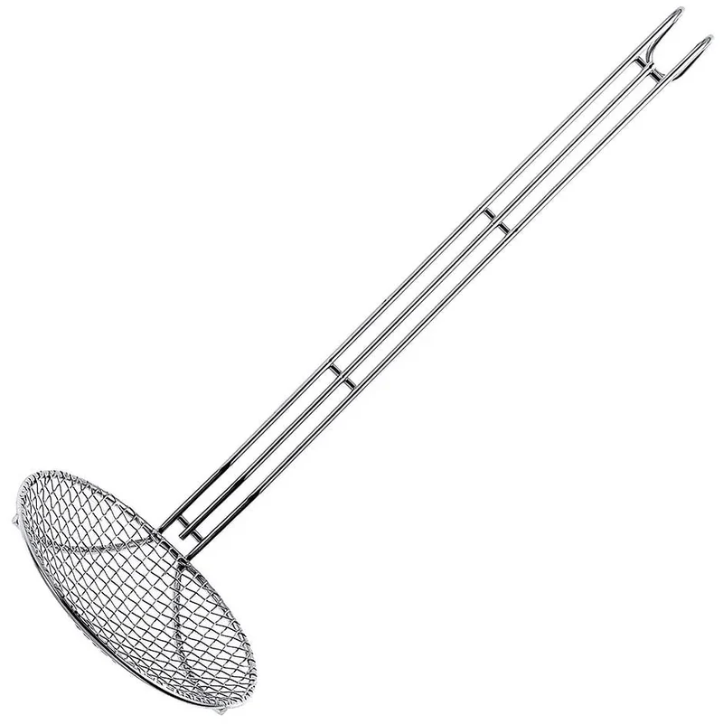 Cuillère de cuisson/friture, haute brillance, longueur de manche 35 cm, diamètre 16 cm