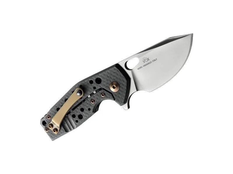 Couteau pliant Fox Suru fibre de carbone noir/titanium 9cm