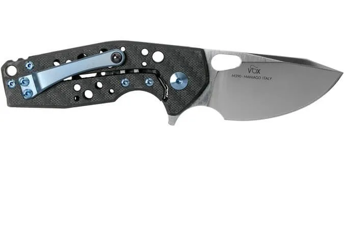 Couteau pliant Fox Suru fibre de carbone noir/titanium 9cm