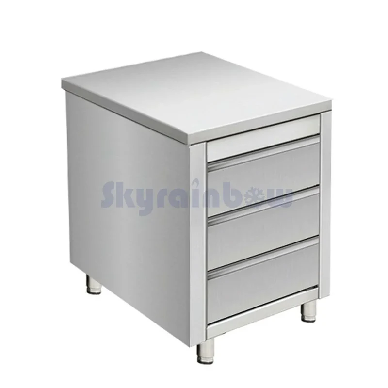 Placard central - 3 tiroirs, 500 x 700 x 850 mm - Skyrainbow THSS3R57