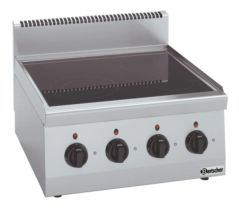 Fourneau vitrocéramique gamme 600 – 4 plaques (appareil de table) – Bartscher