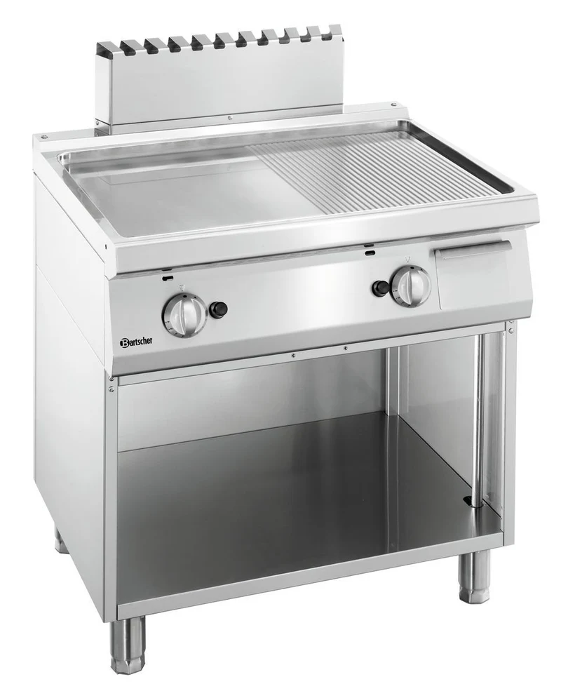 Plaque grill gaz 700, L800, 1/2-1/2