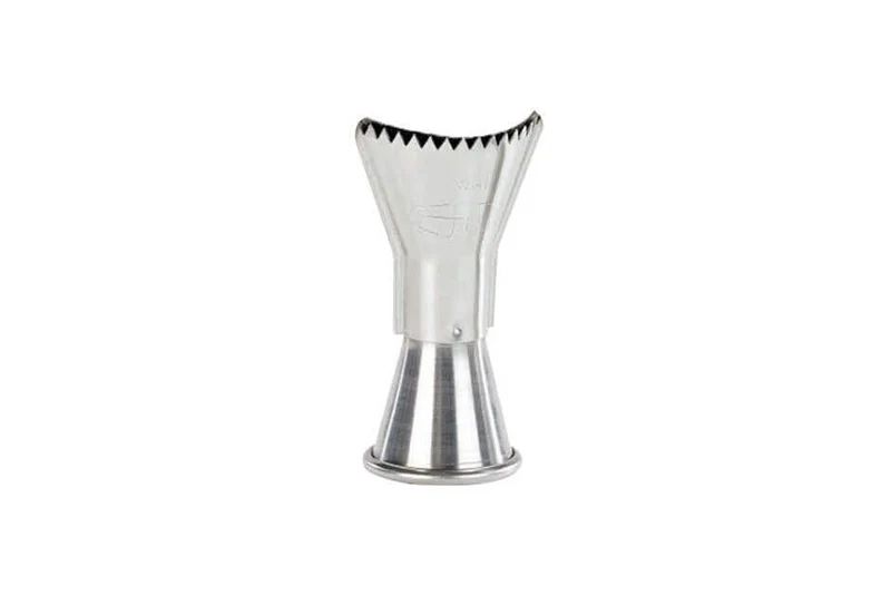 Douille à bûche Express inox avec dents