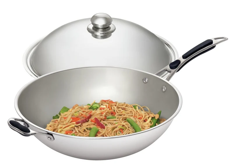 Wok / sauteuse inox Ø 360 mm 6 L compatible induction W360R – Bartscher