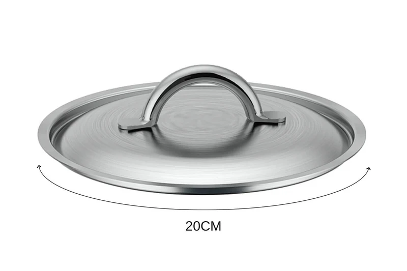 Couvercle De Buyer Prim'Appety en inox brossé avec poignée