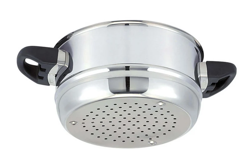 Couscoussier Beka Polo 24cm en acier inoxydable 18/10 avec couvercle en verre