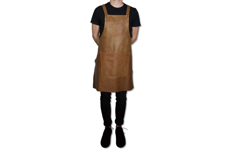Tablier de cuisine à bretelles DutchDeluxes en cuir