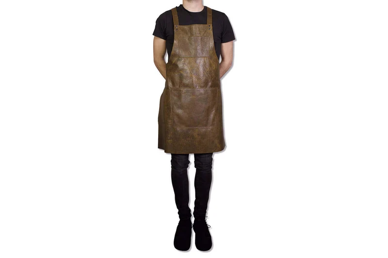 Tablier de cuisine à bretelles DutchDeluxes en cuir