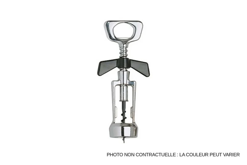 Tire bouchon à cloche et hélice chromé