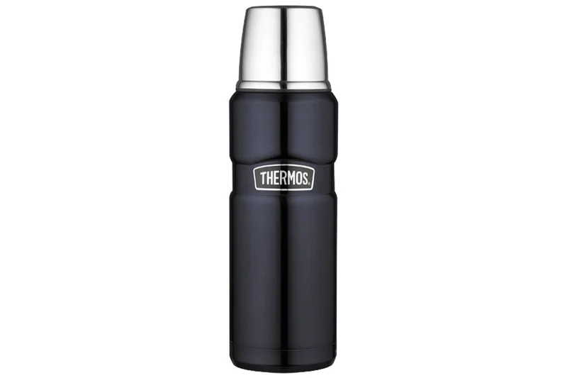 Bouteille Thermos® King inox double paroi + tasse - 0.47L
