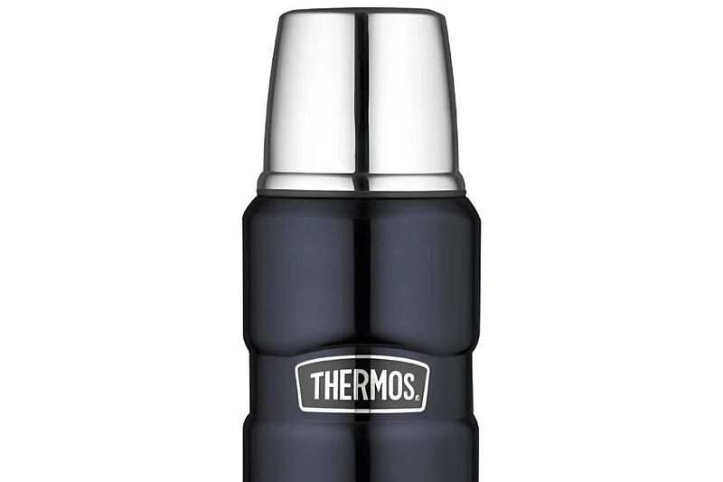 Bouteille Thermos® King inox double paroi + tasse - 0.47L