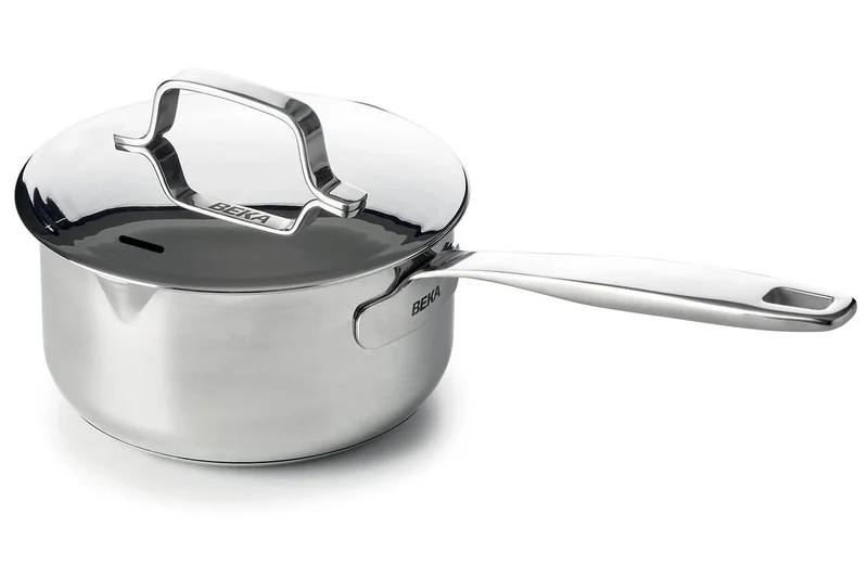 Casserole Beka Maestro 16cm en acier inoxydable 18/10 2 becs verseurs + couvercle