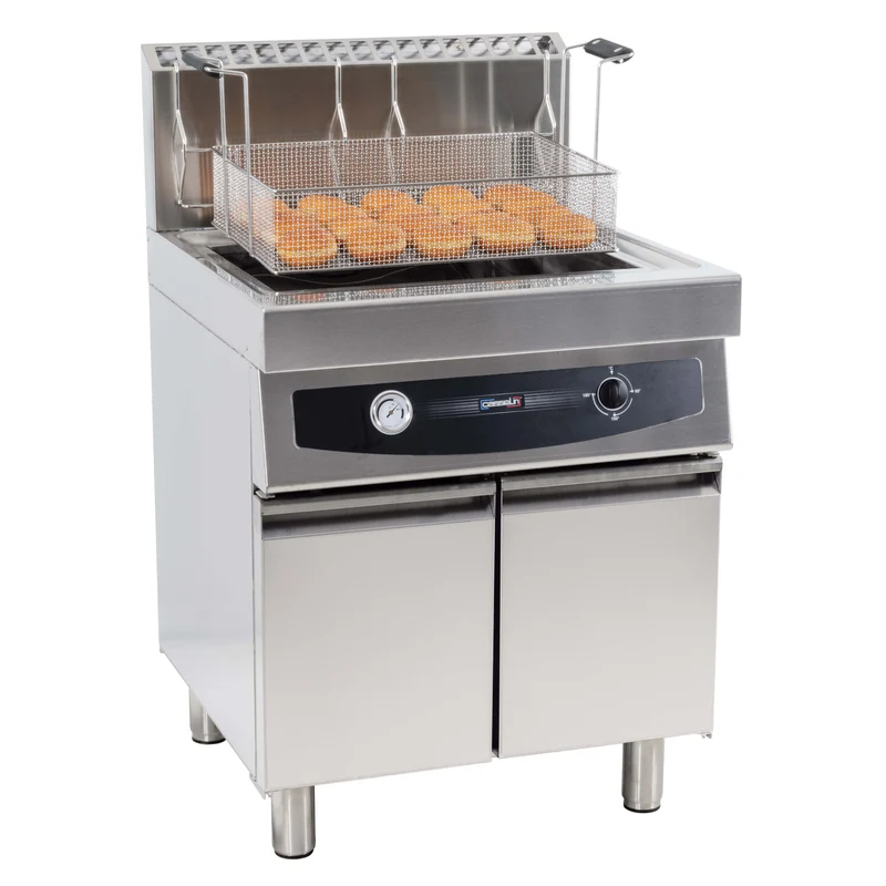 Friteuse à beignets gaz avec soubassement 35 litres