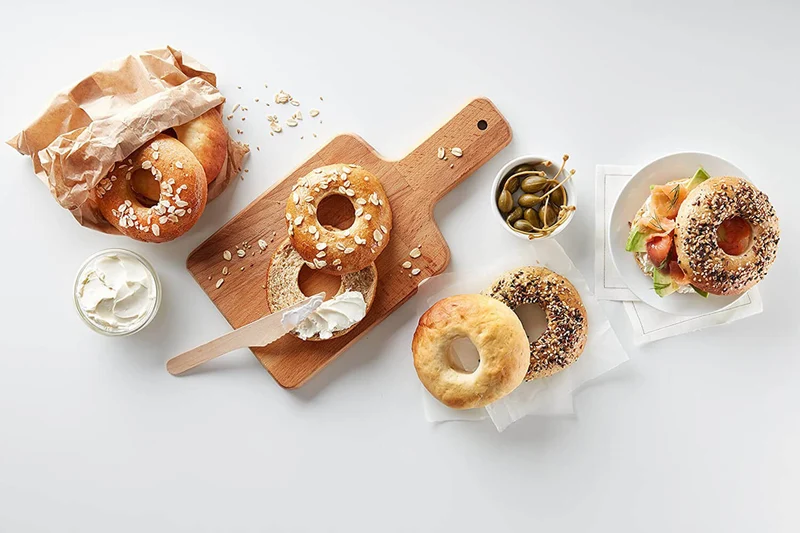 Lot de 6 moules à bagel Lékué marron en silicone Platinum