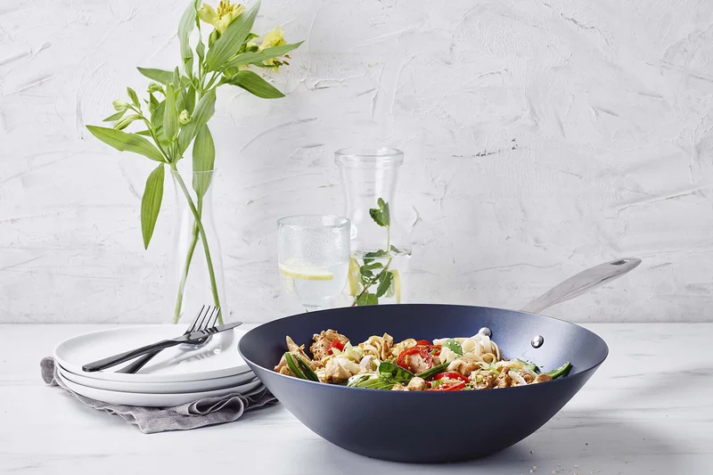 Wok Beka Maestro 31cm antiadhérent en acier carbone