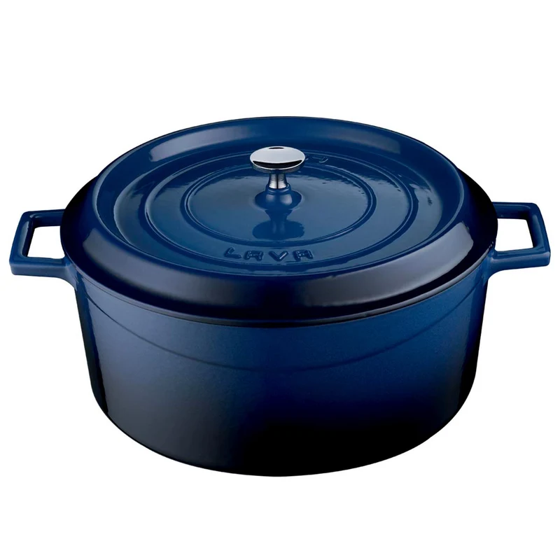Lava Poêle À Frire En Fonte Ø28 Bleu