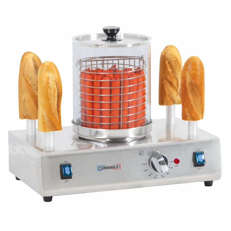 Machine à hot dog 4 plots chauffants