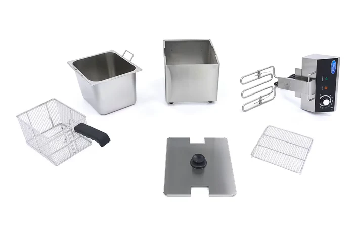 Friteuse - 8 L - 1 panier - jusqu'à 1,4 kg de frites