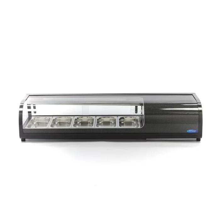 Présentoir de sushis et de tapas - 52 L - incl 5 x 1/3 GN - modèle de table