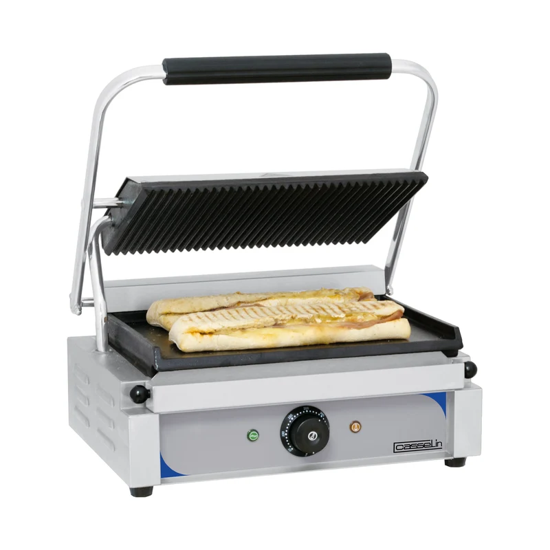 Grill Panini plaques Rainurée - Lisse