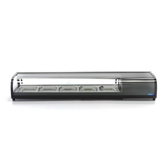 Présentoir de sushis et de tapas -132 L - incl 5 x 1/2 GN - modèle de table