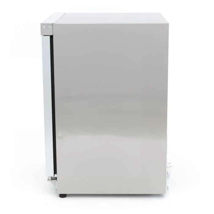 Armoire négative - 200 L - acier inoxydable - avec porte en verre