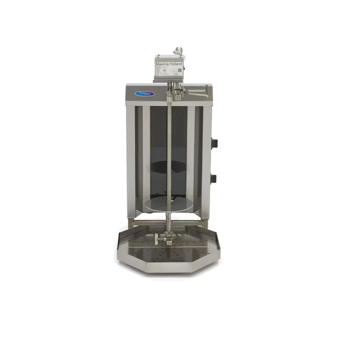 Gril à Kebab Électrique - 2 Brûleurs - 20 kg