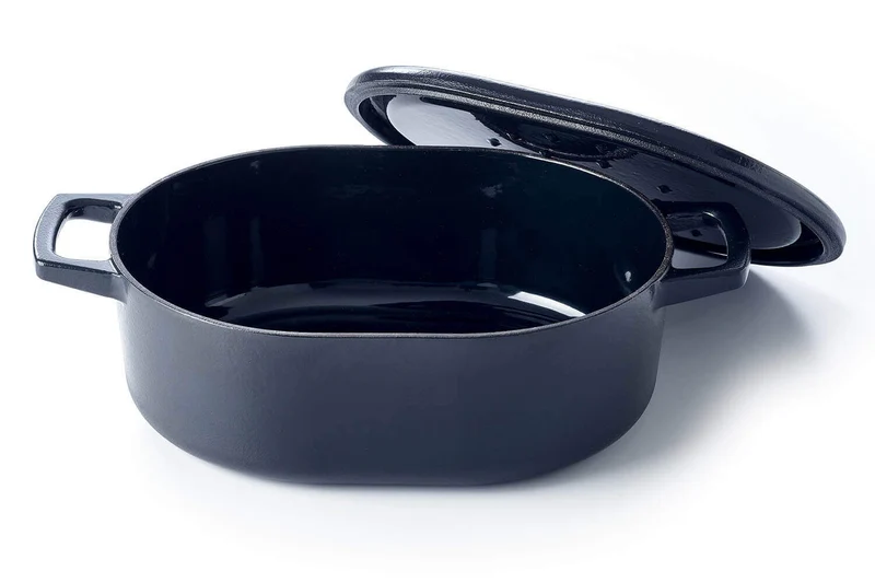 Cocotte ovale Beka Nori en fonte émaillée 31cm