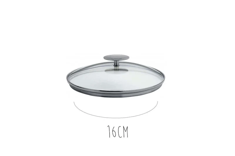 Couvercle en verre bombé Cristel Platine