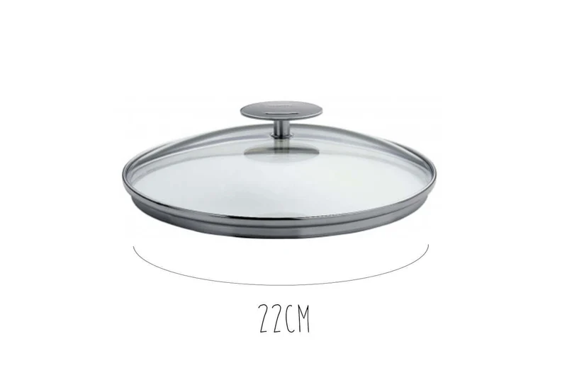 Couvercle en verre bombé Cristel Platine