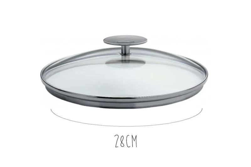 Couvercle en verre bombé Cristel Platine