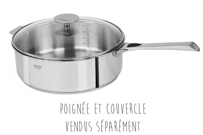 Sauteuse Cristel Casteline Amovible en inox