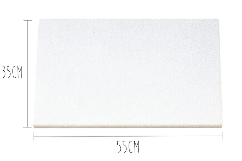 Planche à découper polyéthylène blanc HD500 avec pieds 55x35cm