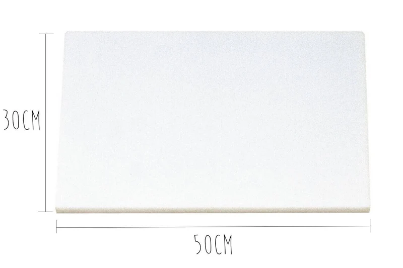 Planche à découper polyéthylène blanc HD500 avec pieds 50x30cm