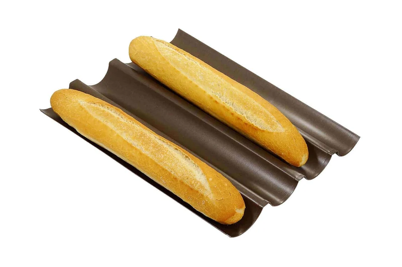 Plaque à baguettes Gobel anti-adhérent 4 gouttières 38x32 cm