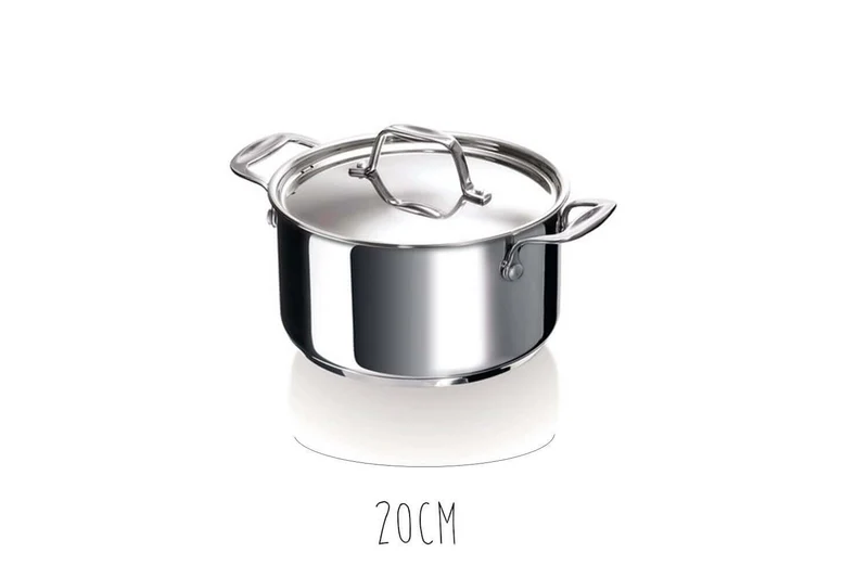 Faitout Beka Chef en inox avec couvercle