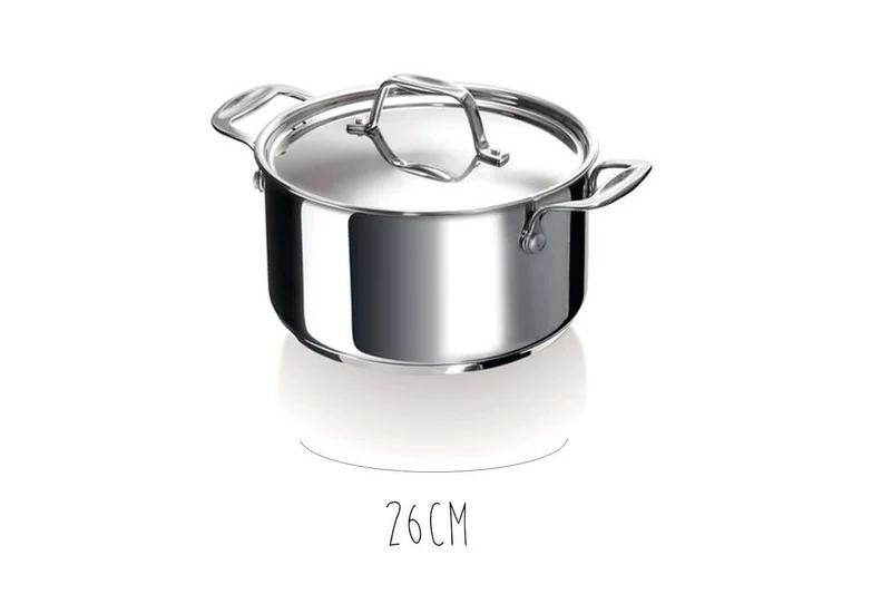 Faitout Beka Chef en inox avec couvercle