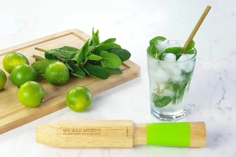 Pilon doseur Cookut We Are Mojito 4 en 1 en bois 28cm