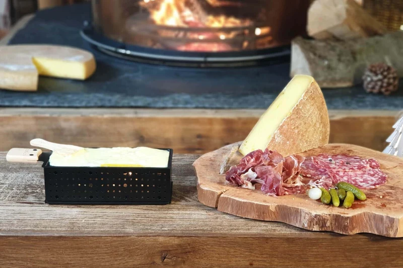 Service à raclette à la bougie Cookut Lumi Duo pour 2