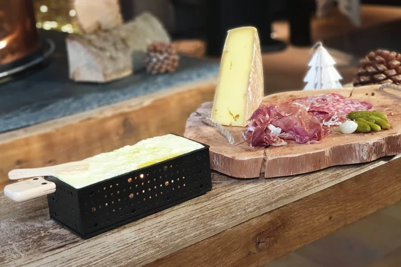 Service à raclette à la bougie Cookut Lumi Duo pour 2