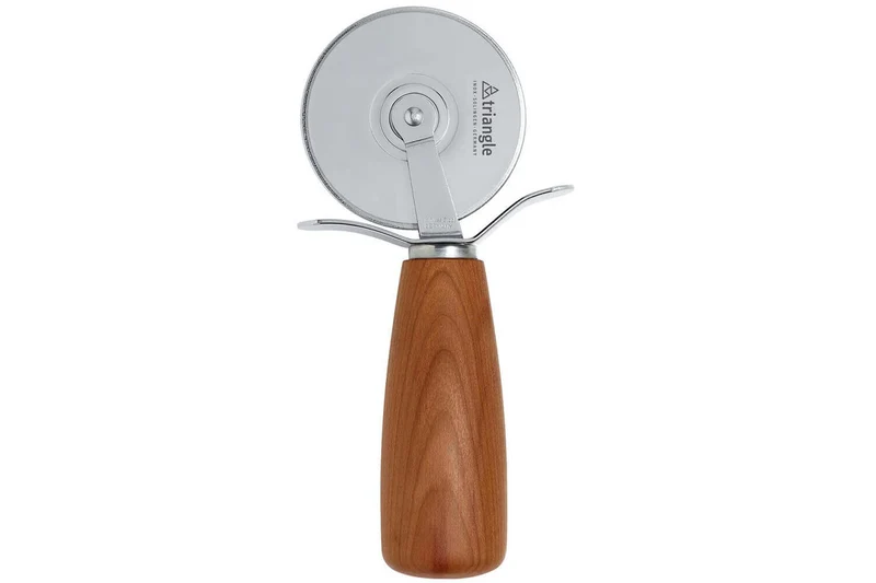 Roulette à pizza Triangle manche bois + coffret